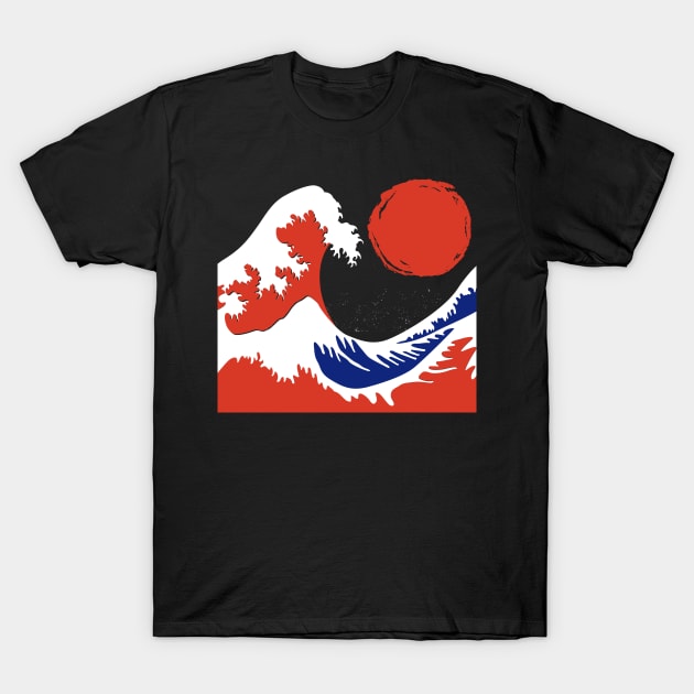 The Great Wave off Kanagawa T-Shirt by soufyane